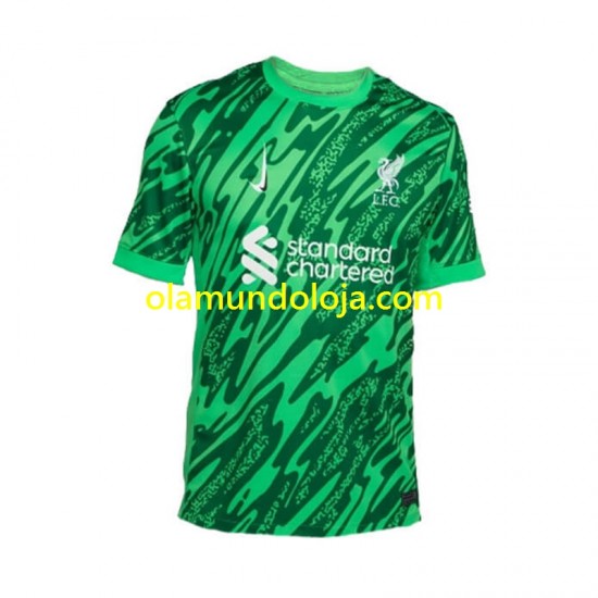 Camisola Liverpool Guarda-redes Homem Equipamento Segundo 2024-2025 Manga Curta